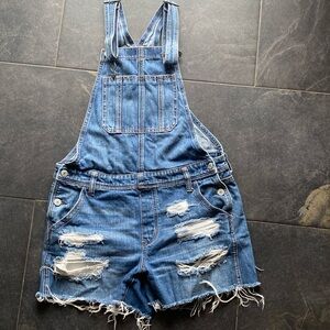 American Eagle Overall Shorts Size Small